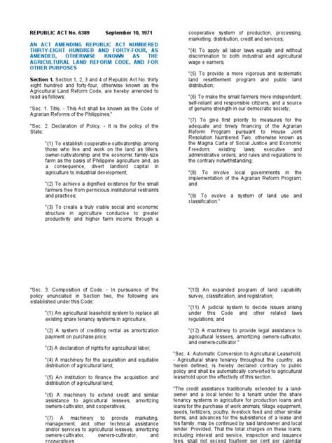 ra 3844 summary|Ra 3844 As Amended by Ra 6389 .